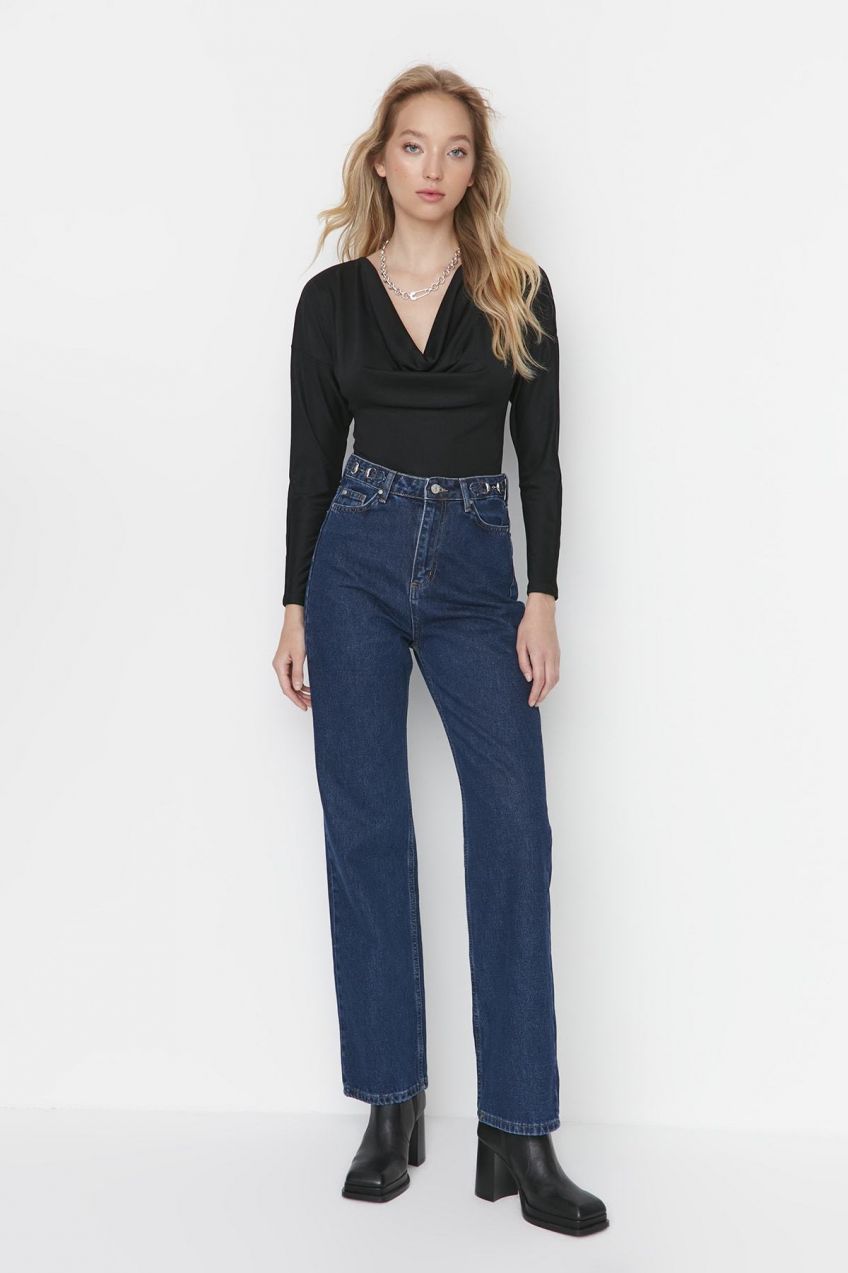 Dámske rifle Trendyol High Waist