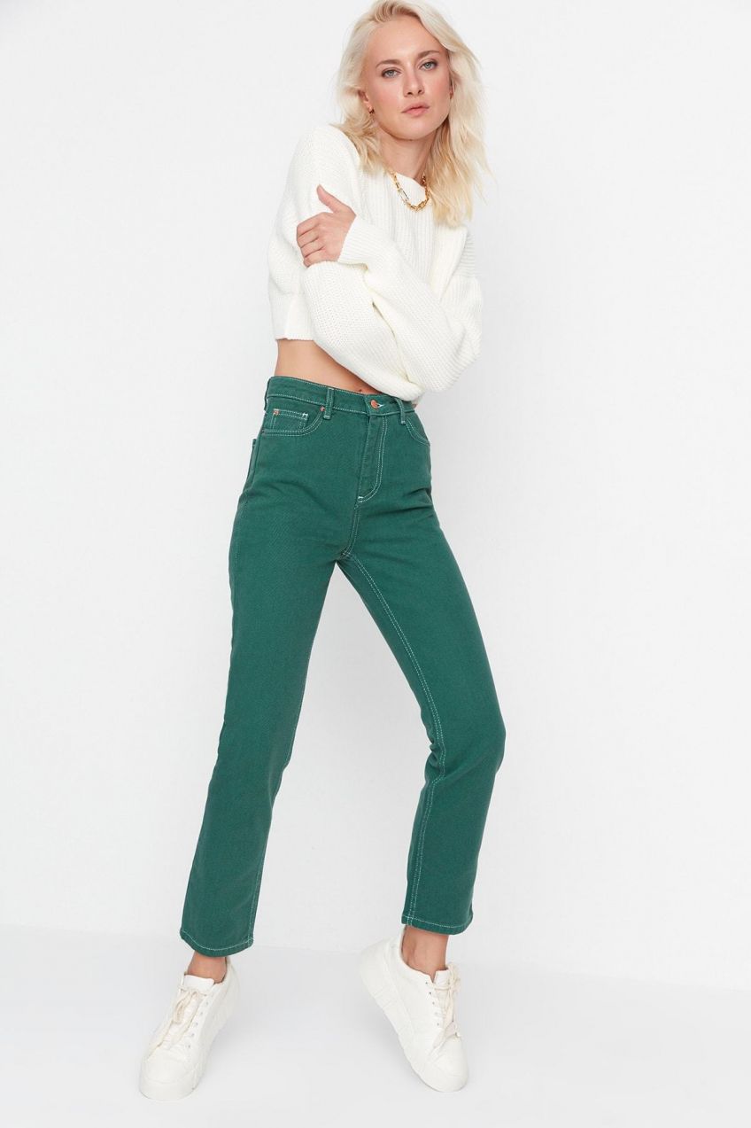 Dámske nohavice Trendyol High Waist