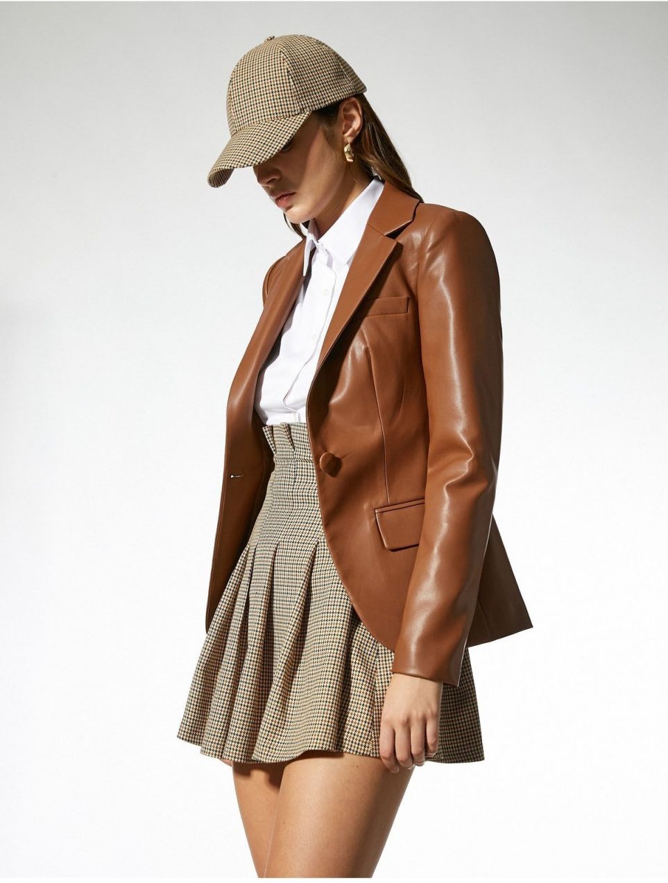 Koton Leather Look Blazer