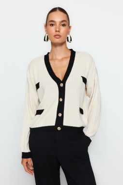 Trendyol Stone Color Block Pletené Sveter