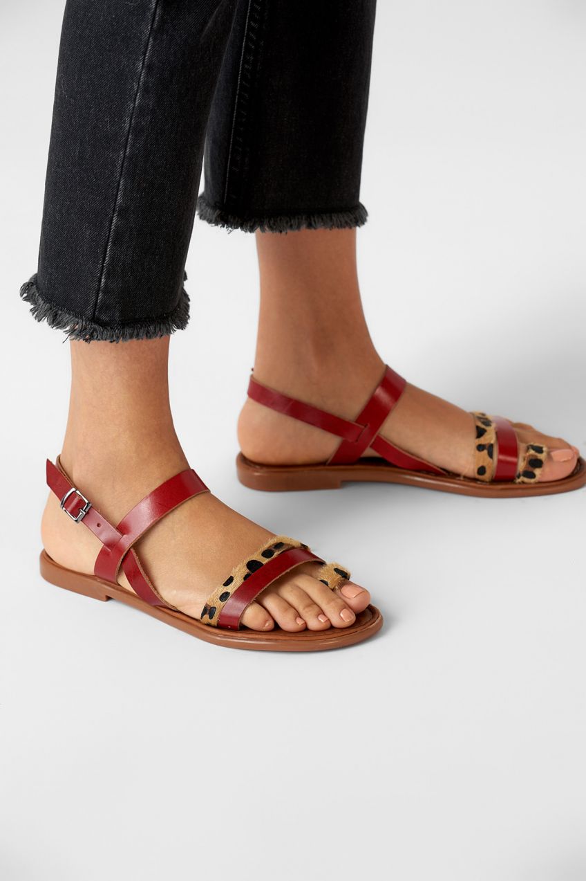 Dámske sandále Trendyol Leopard