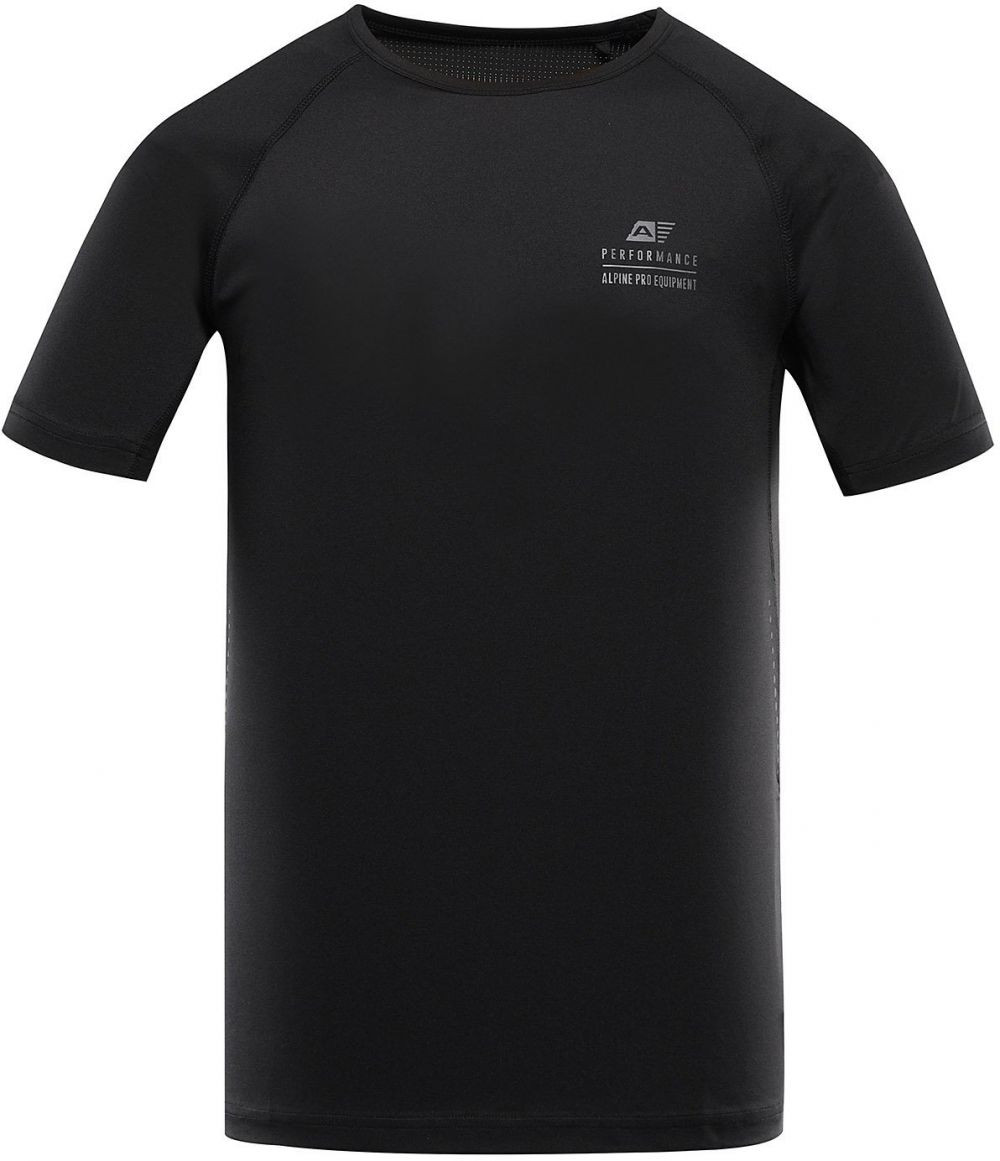 Men's functional T-shirt with cool-dry ALPINE PRO BOND black