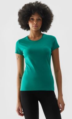 Women's slim T-shirt 4F - green