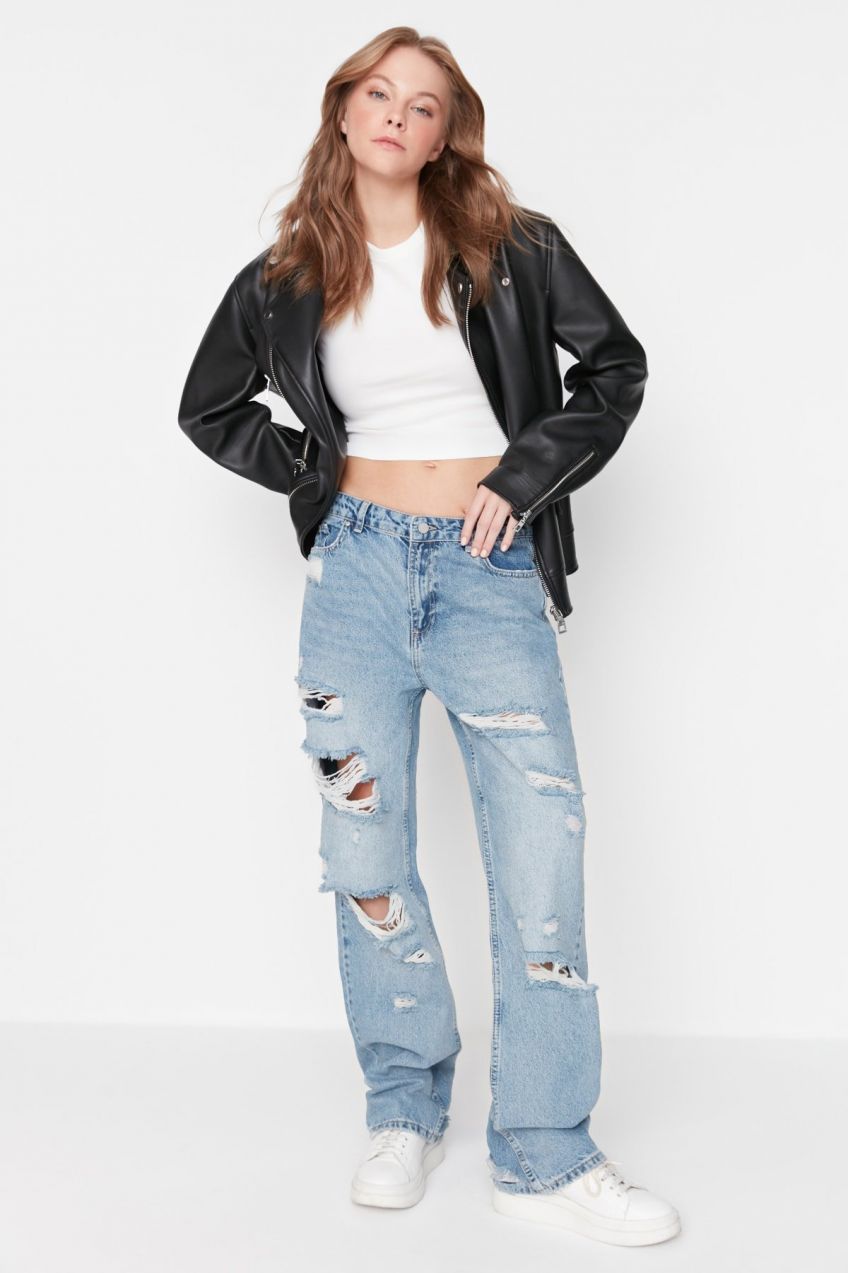 Dámske rifle Trendyol Ripped