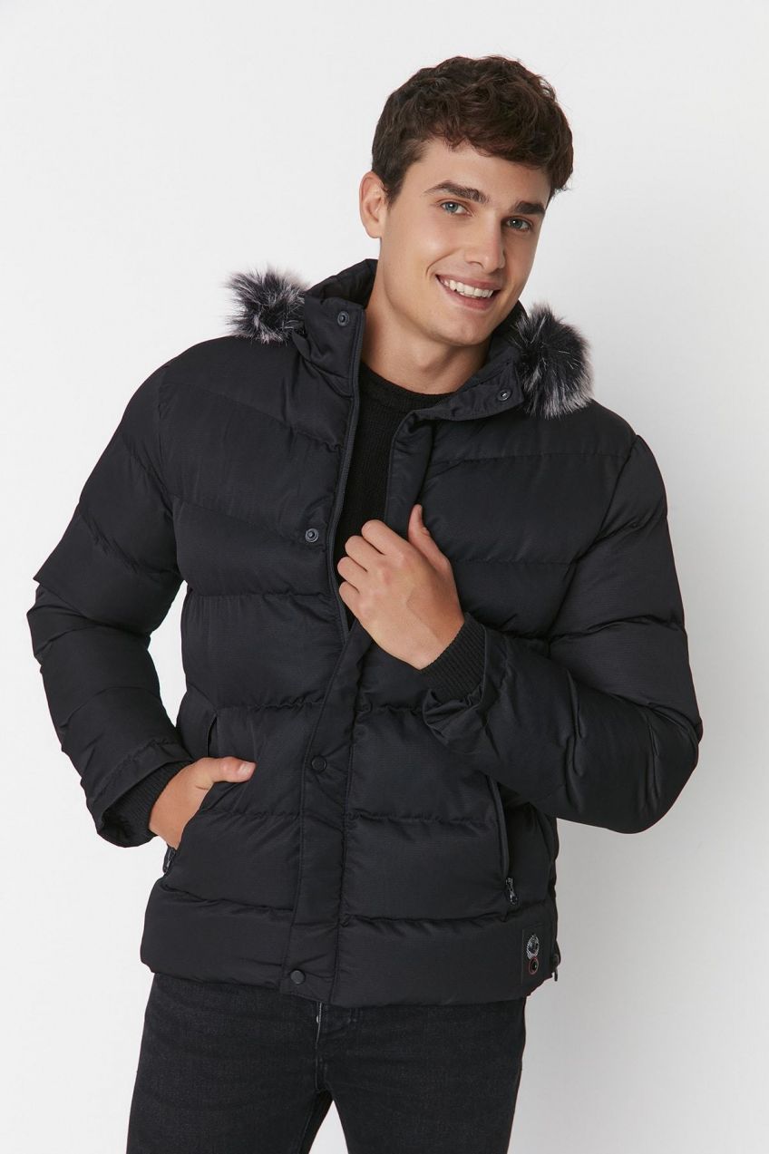 Pánska bunda Trendyol TMNAW23MO00009/Black