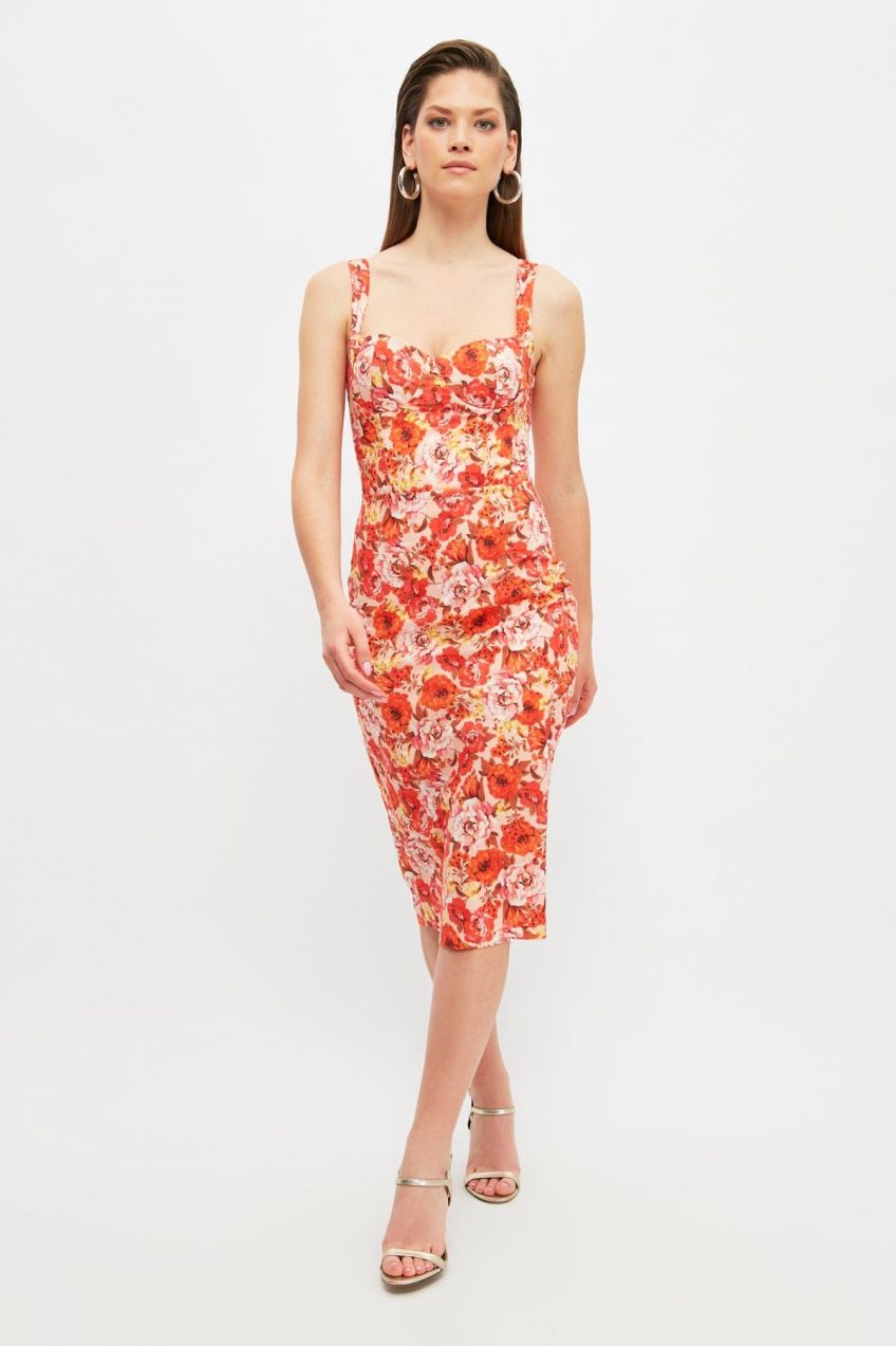 Dámske šaty Trendyol Floral patterned
