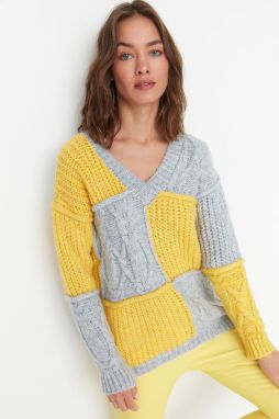 Dámsky sveter Trendyol TWOAW22KZ0070/GRAY