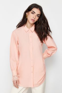 Trendyol Powder Lace Embroidery Detailed Woven Shirt