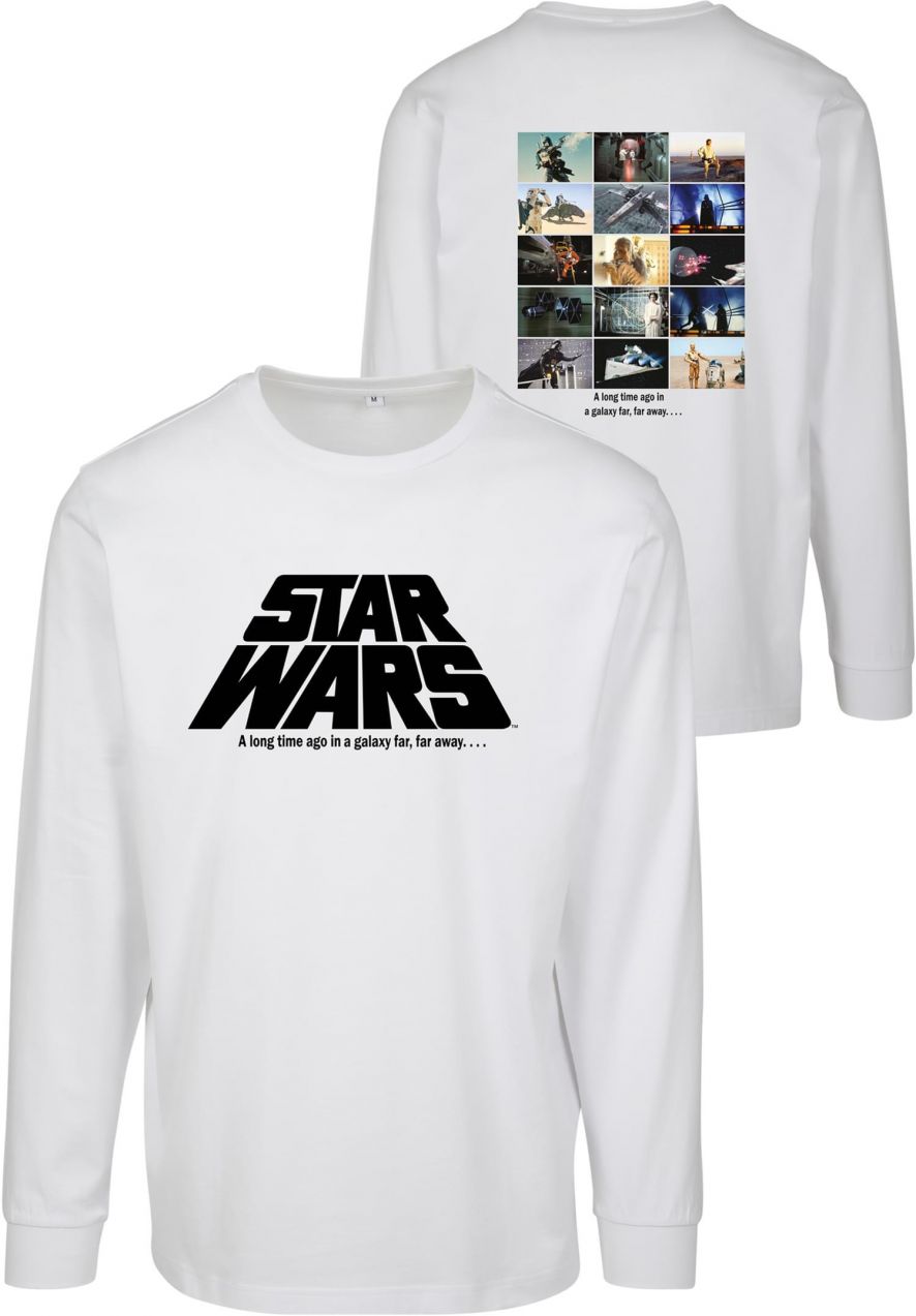 Star Wars Long Sleeve Photo Collage White