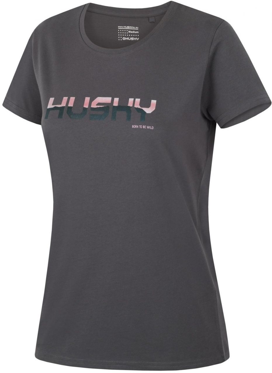 HUSKY Tee Wild L dark grey women's cotton T-shirt