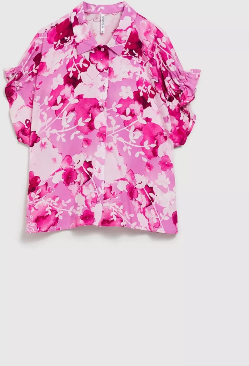 Women's patterned shirt MOODO - pink