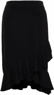 Trendyol Curve Black Midi Woven Skirt