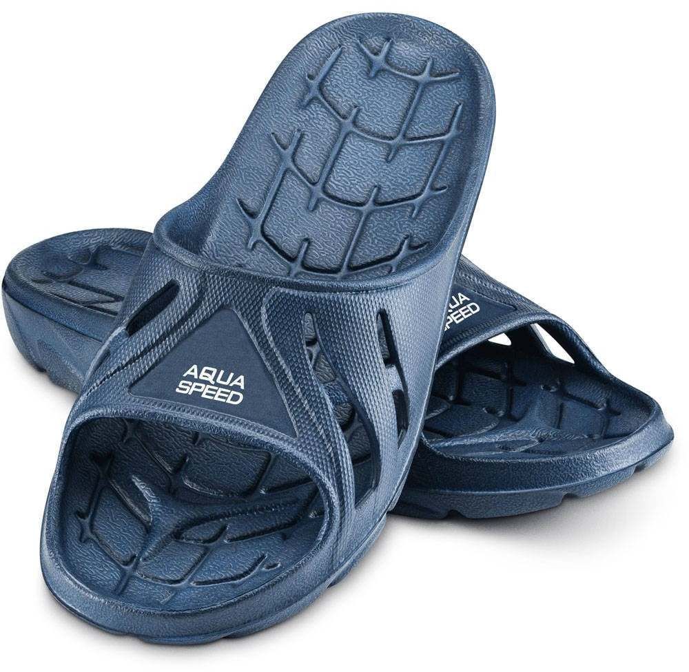 AQUA SPEED Unisex šľapky Alabama tmavomodré