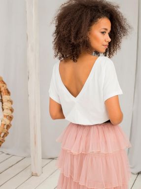 Dámske tričko Fashionhunters V-neck