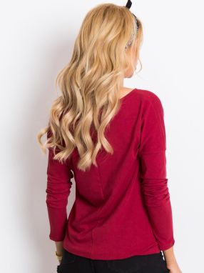 Dámska blúzka Fashionhunters Maroon