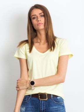 Light yellow square T-shirt