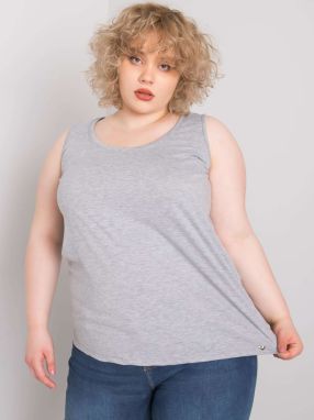 Keyla grey top plus size