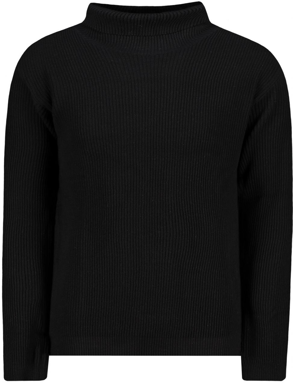Trendyol čierny oversize široký rolákový sveter