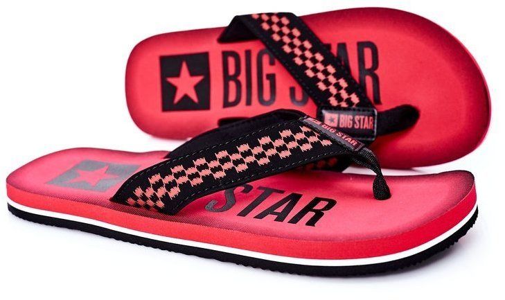 Pánske šľapky Flip-Flops Big Star HH174811 červené