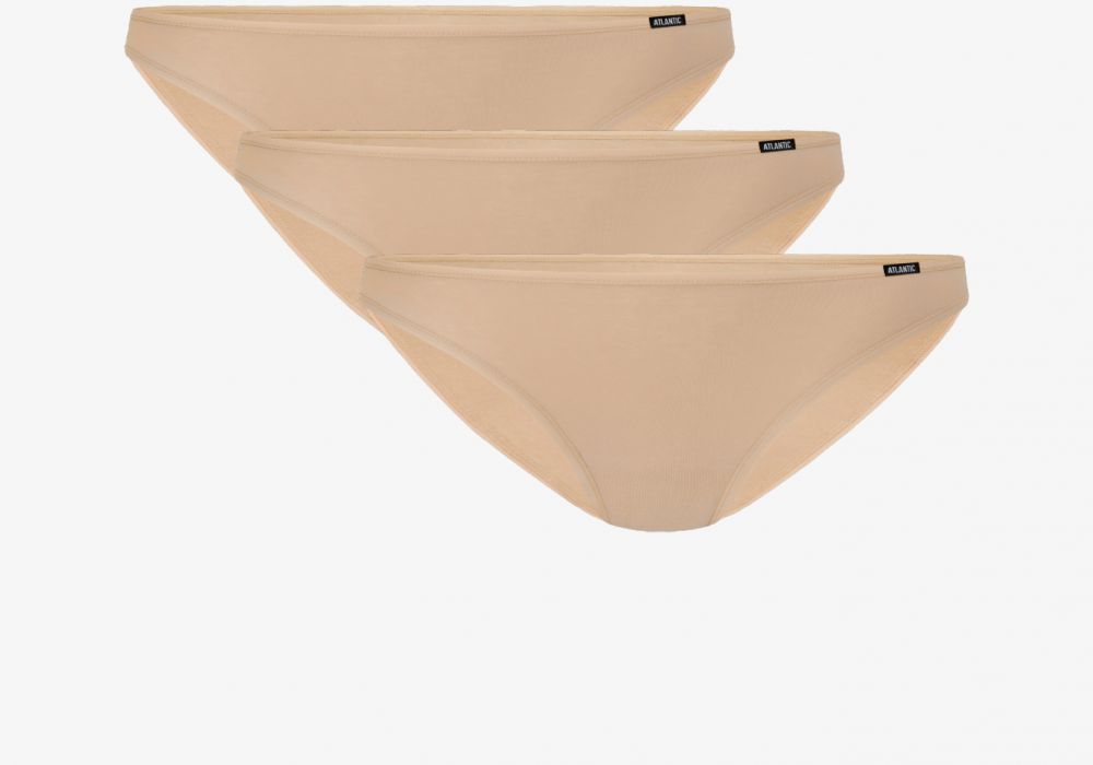 Mini ATLANTIC 3Pack Women's Panties - Beige