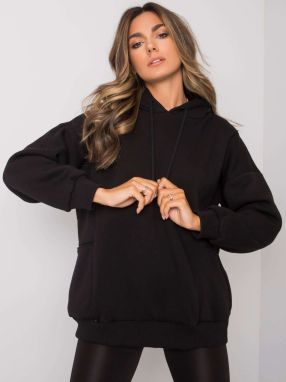Black cotton sweatshirt