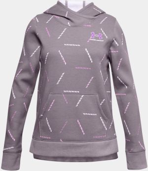 Mikina Under Armour Rival Fleece s potlačou kapucne - dievčatá