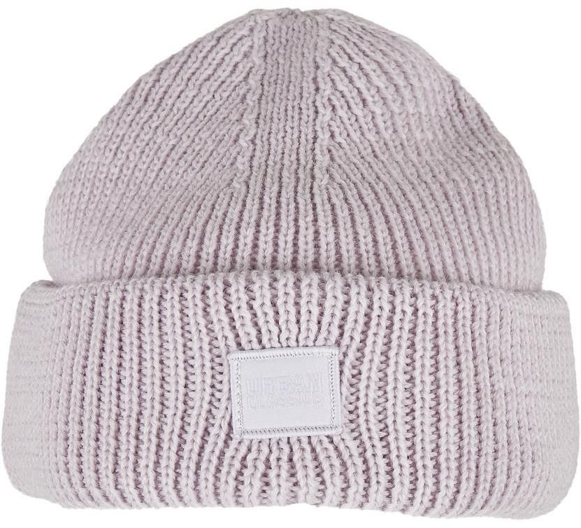 Knitted woolen hat - lilac