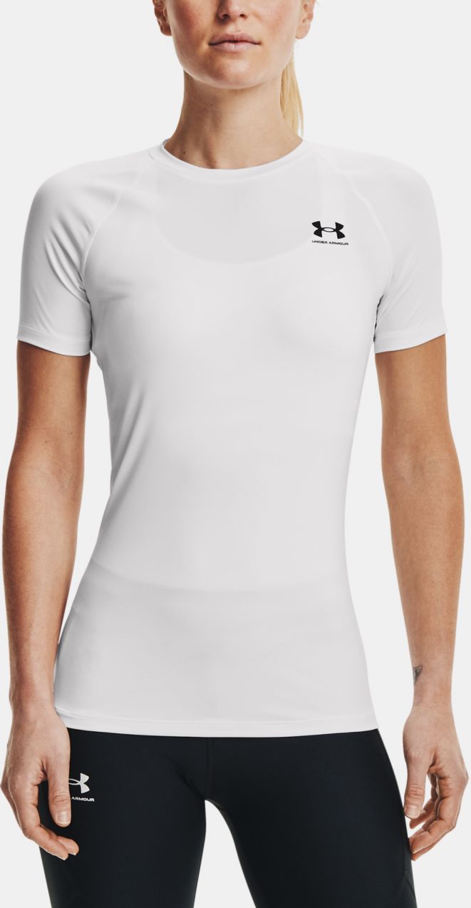 Biele športové tričko Under Armour UA HG Authentics Comp SS