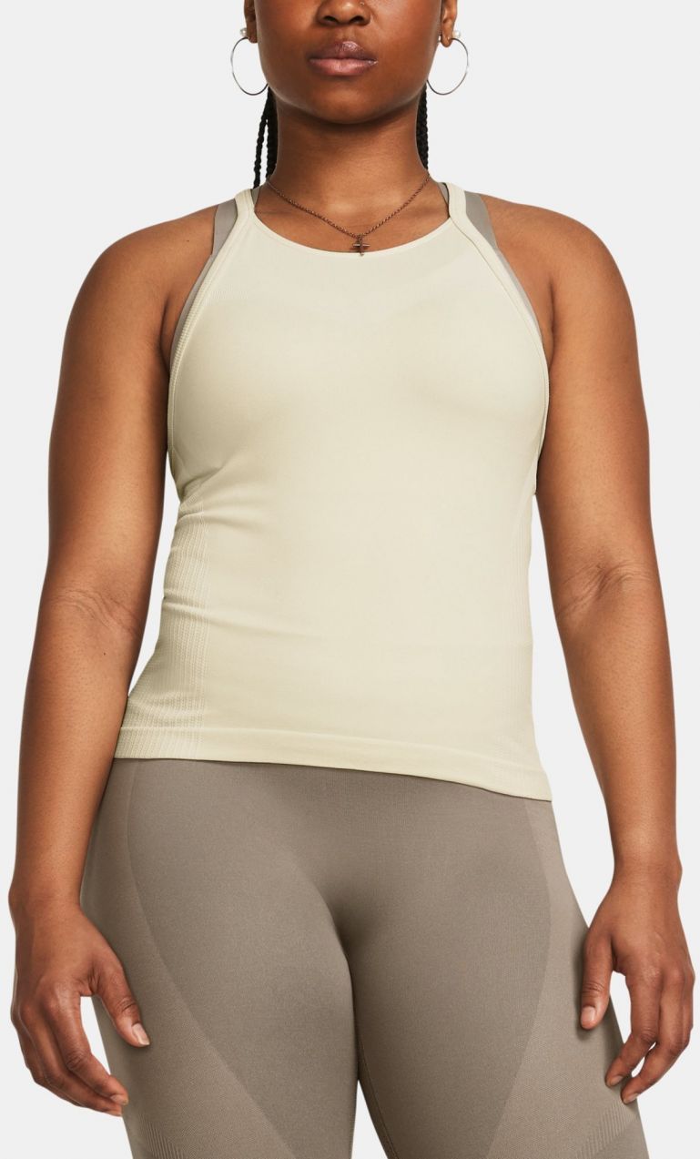 Krémové športové tielko Under Armour Vanish Elite Seamless Tank