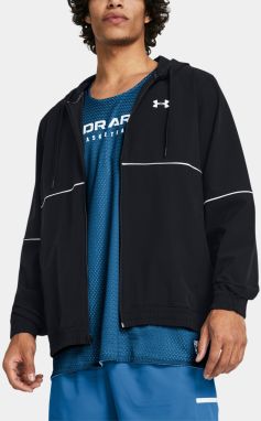 Čierna športová bunda Under Armour UA Baseline Woven Jacket