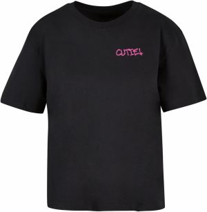 Women's T-shirt Cutie Balaclava - black