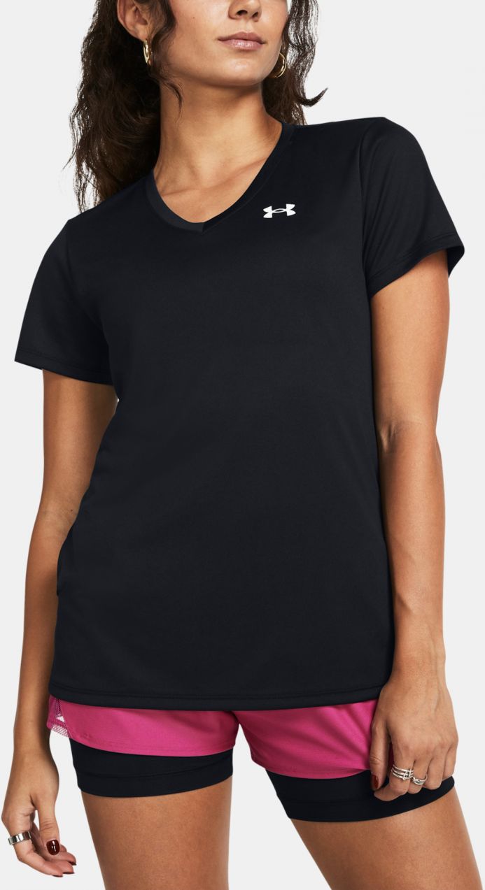 Čierne športové tričko Under Armour Tech SSV-Solid