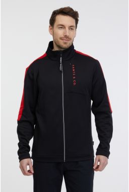 Čierna pánska mikina na zips SAM 73 Lucas