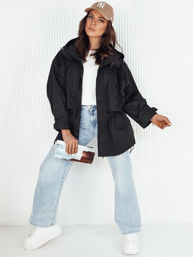 MINESSA Women's Parka Jacket Black Dstreet