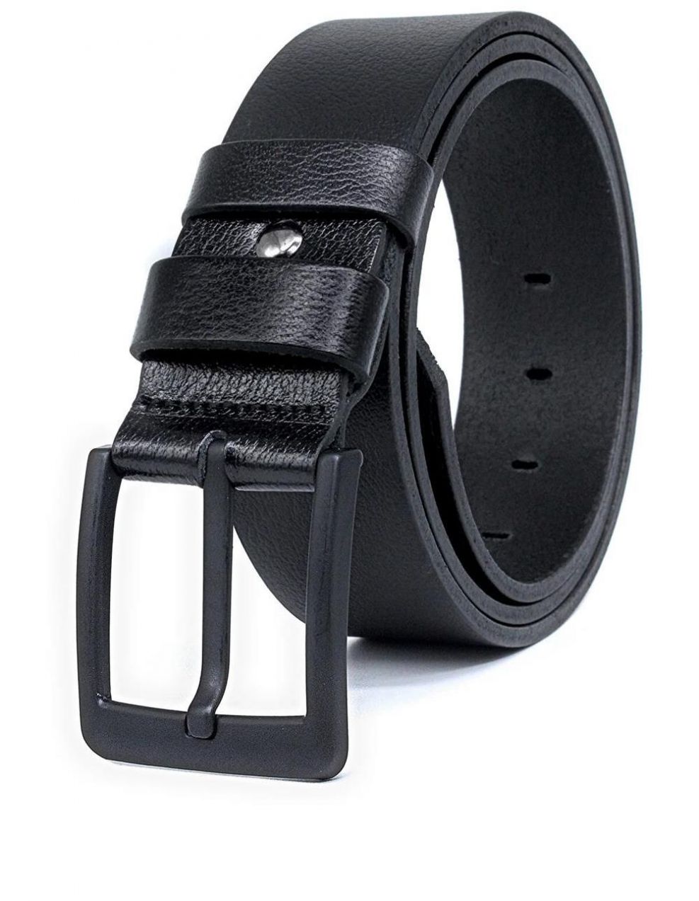 R9031 Dewberry Leather Mens Belt-BLACK