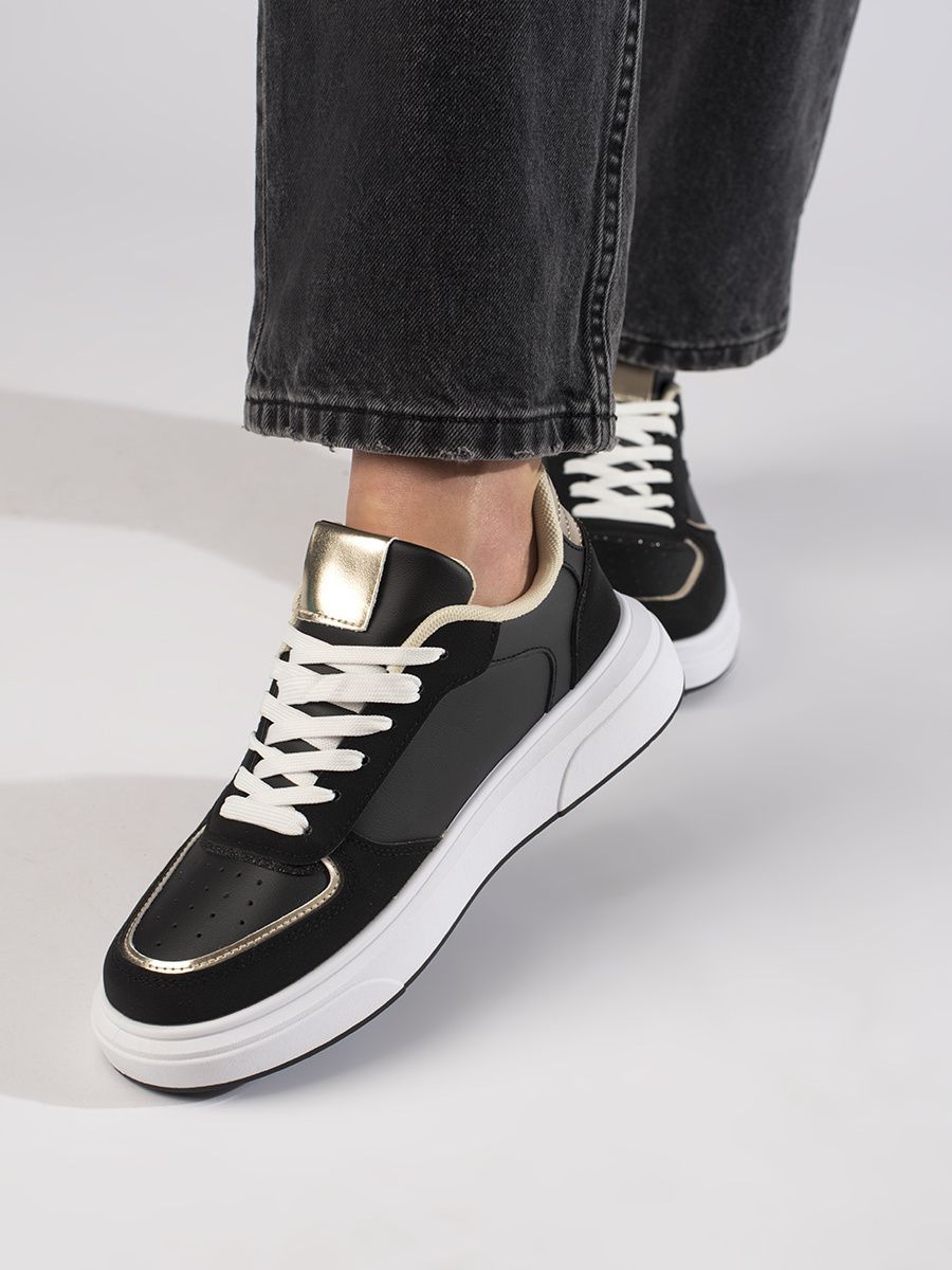 Shelvt Women's sneakers black