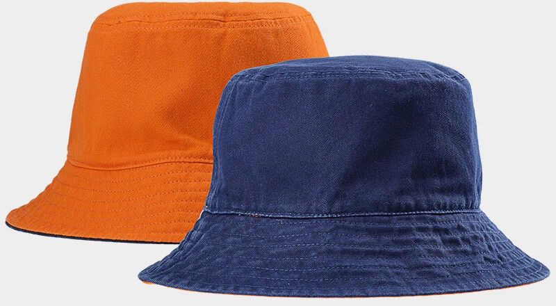Men's Reversible Bucket Hat 4F - Dark Blue/Orange