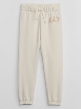 Béžové detské tepláky s logom GAP