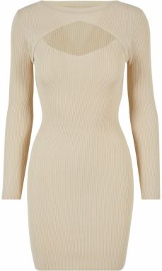 Women's dress Cut Out cream
