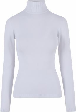 Women's knitted turtleneck white