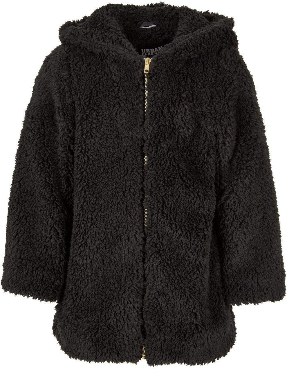 Sherpa jacket for girls black