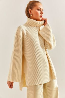 Bianco Lucci Women's Turtleneck Knitwear Sweater