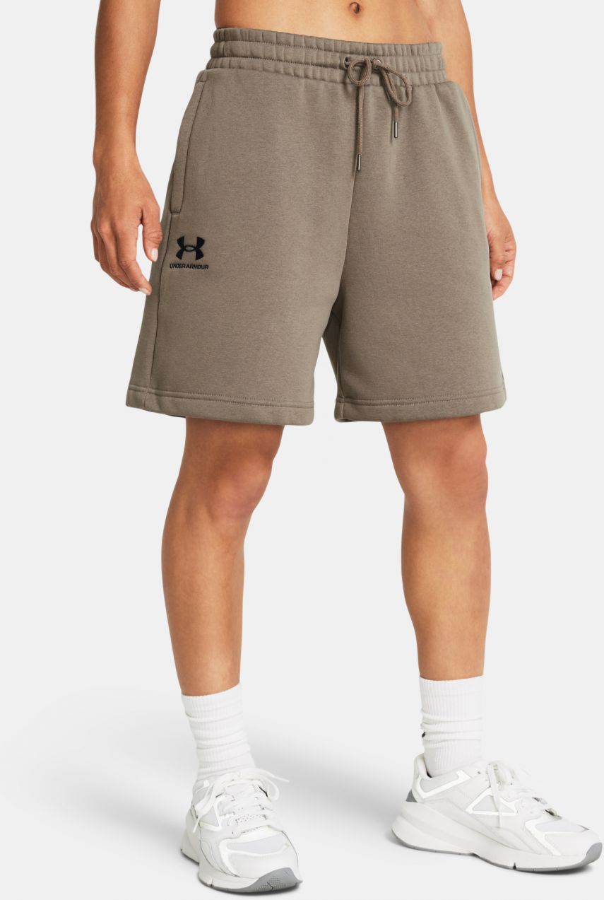Hnedé kraťasy Under Armour UA Essl Flc Relax BF Short