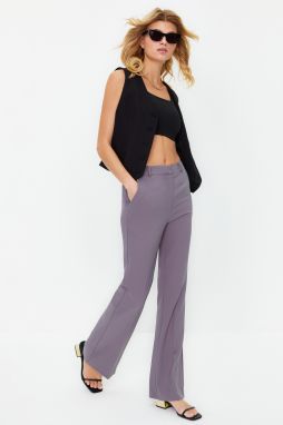 Trendyol Gray Bootcut / Boot Leg Woven Trousers