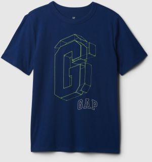 Tmavomodré chlapčenské tričko GAP