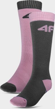Girls' ski socks 4F