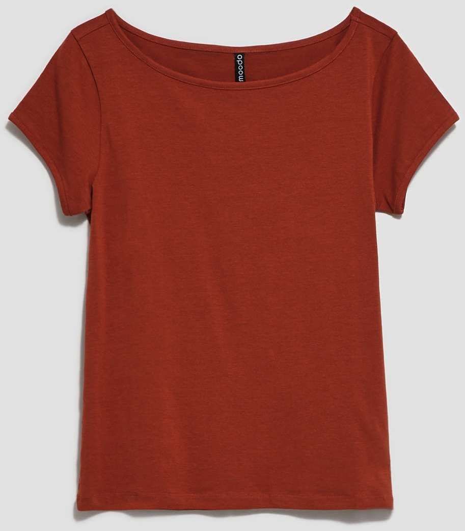 WOMEN'S T-SHIRT L-TS-4052 BROWN