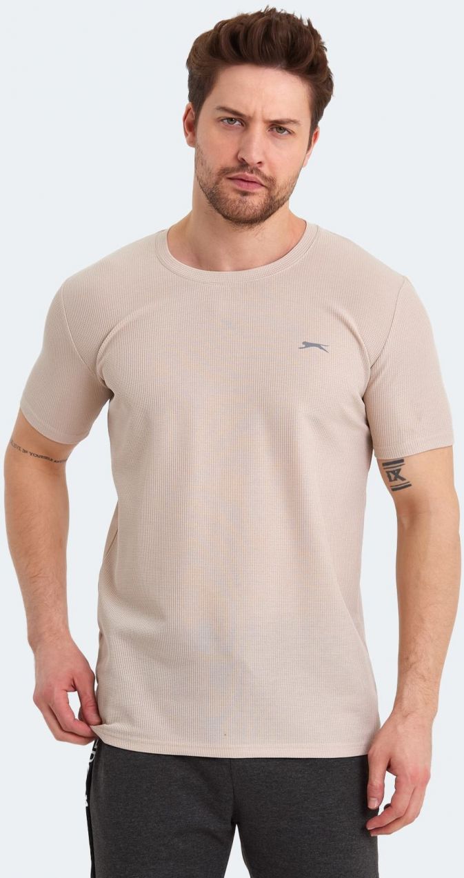 Pánske tričko Slazenger Saturn béžové