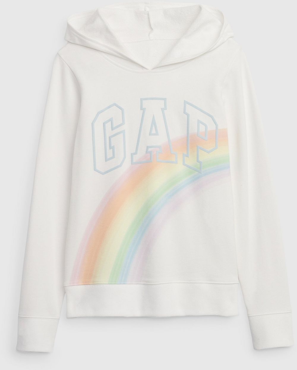 Biela dievčenská mikina s logom GAP