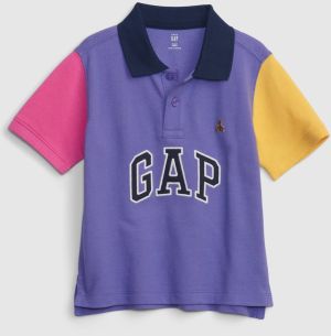 Fialová chlapčenská polokošeľa s logom GAP